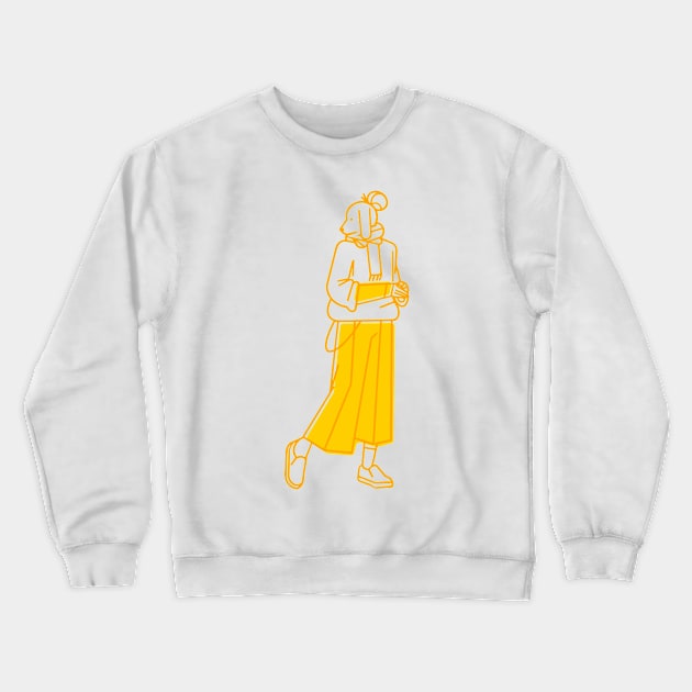 walking girl Crewneck Sweatshirt by Jackson